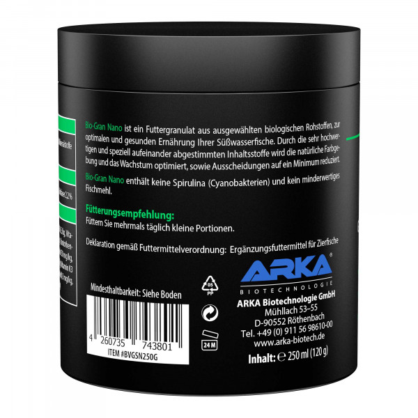 ARKA BIO-GRAN Granulatfutter Nano 250ml