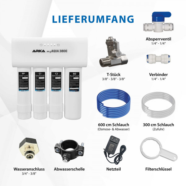 ARKA myAqua3800 | Umkehrosmoseanlage - 3800 L / Tag