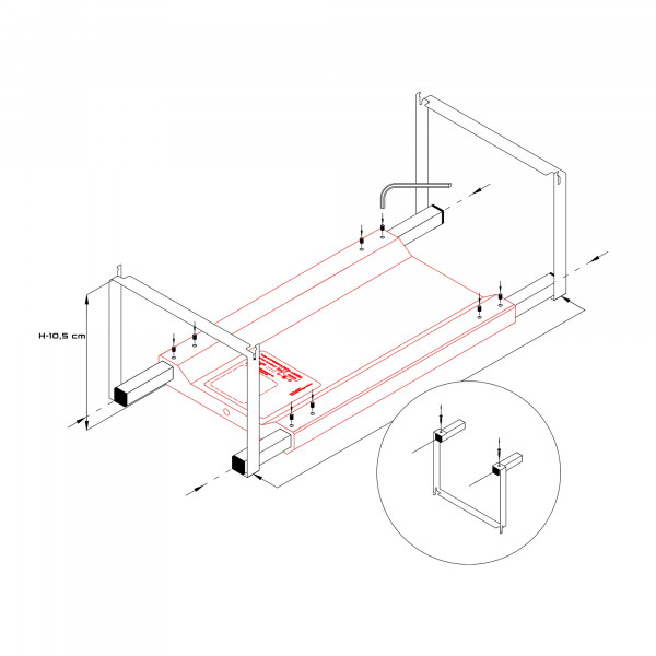 Skylight HYPERBAR Edge Holder Adjustable