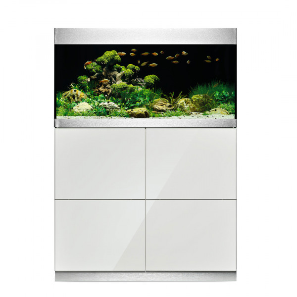 Oase HighLine Optiwhite 200 | Set aus Aquarium und Unterschrank
