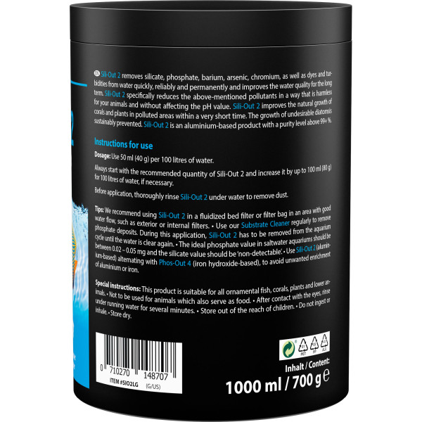 ARKA Sili-Out 2 | Silikatentferner 700g Rückseite