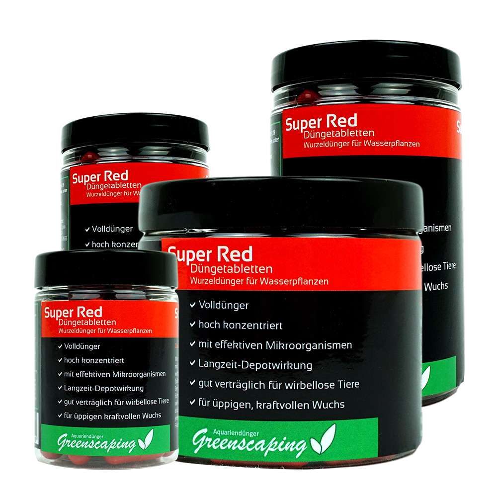 Greenscaping Super Red Dngetabletten | 2 in 1 Technologie | Nhrboden &  Zustze | Bodengrund | Einrichtung | USCAPE