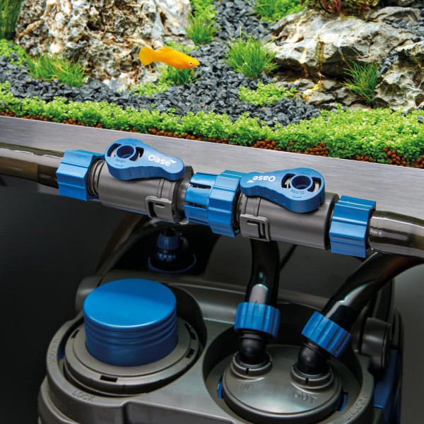 Oaseabsperrhahn mit schnelltrennkupplung 12/66mm geschlossen