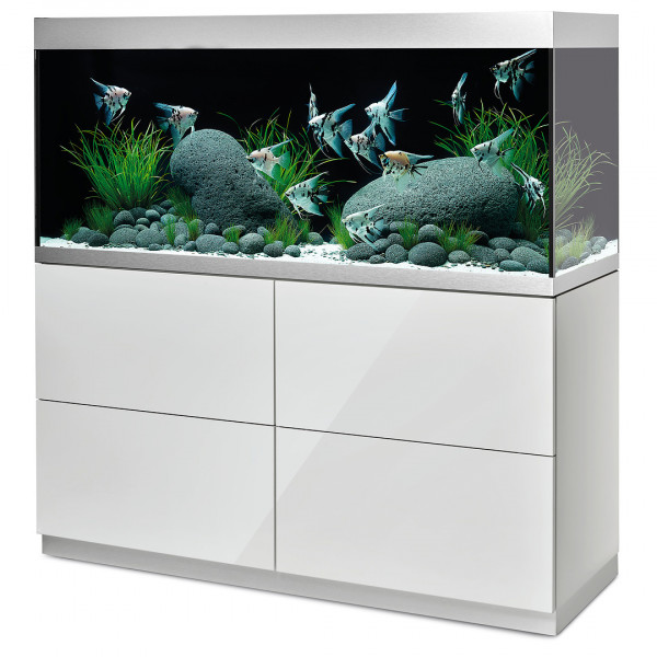 Oase HighLine Optiwhite 400 | Set aus Aquarium und Unterschrank