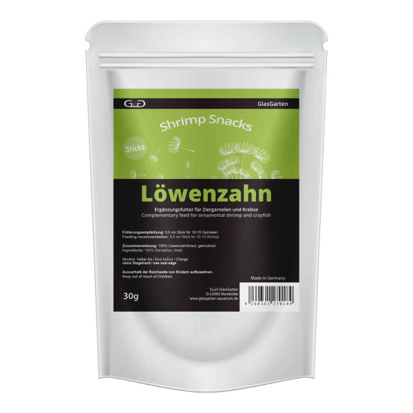 GlasGarten - Shrimp Snacks Löwenzahn - 30g