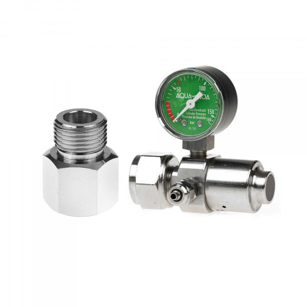 CO2 Druckminderer für Sodastream Set - Druckminderer (W 21,8x1/14) mit Sodastream Adapter