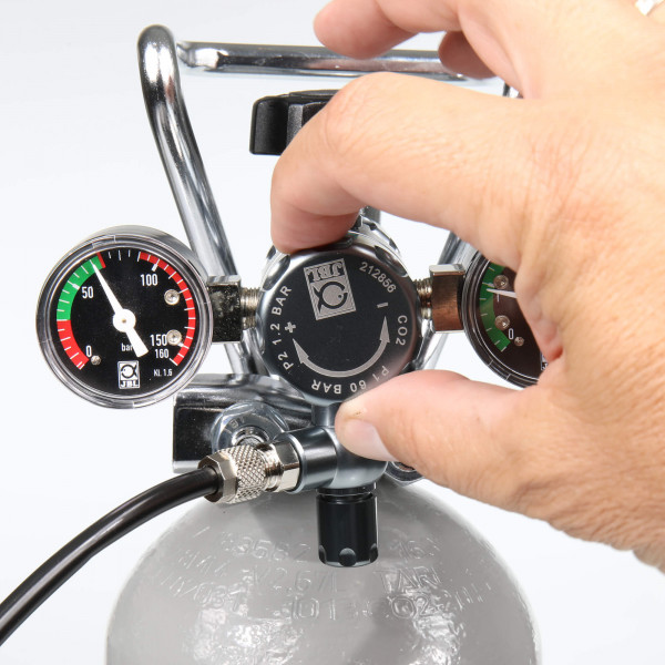 JBL ProFlora CO2 Regulator Advanced Arbeitsdruck einstellen