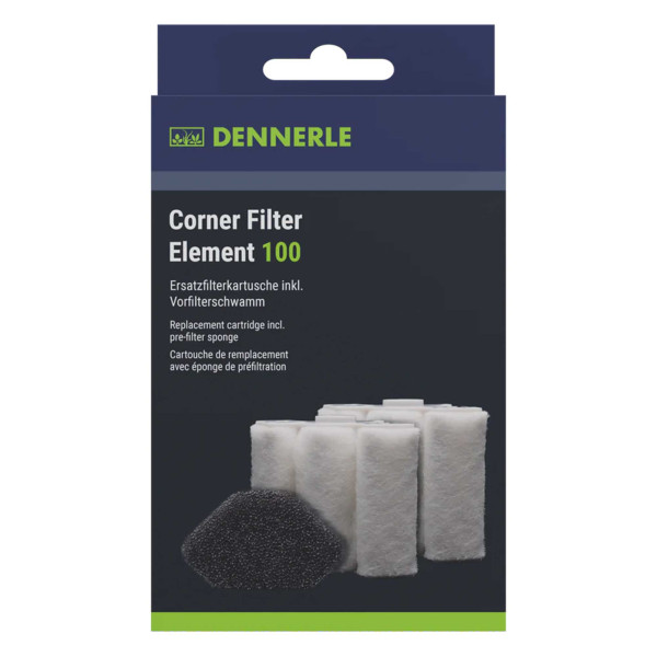 Dennerle Nano Filterelement XXL | Corner Filter Element 100 - 2er Set