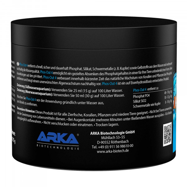 ARKA Phos-Out 4 Granulat | Phosphatentferner 275g 500ml