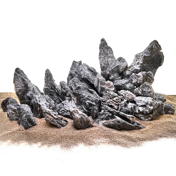 Schwarze Pagode Hardscape Aquascaping Aquaristik Gebirgslandschaft Aquarium