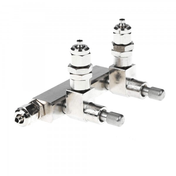 CO2 Verteiler 2er mit Rückschlagventil
