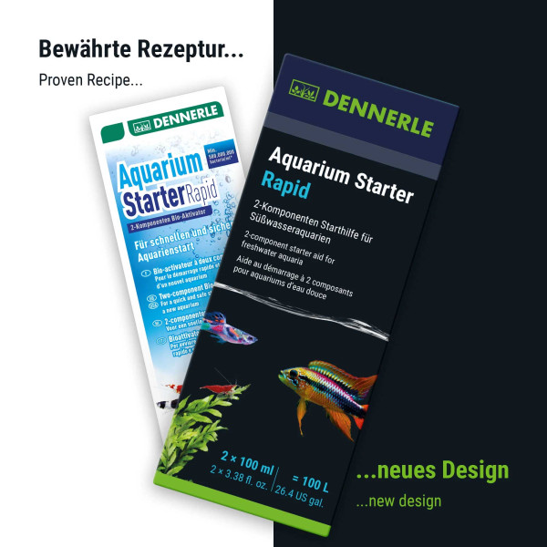 Dennerle Aquarium Starter Rapid - 2x100ml Neue Verpackung