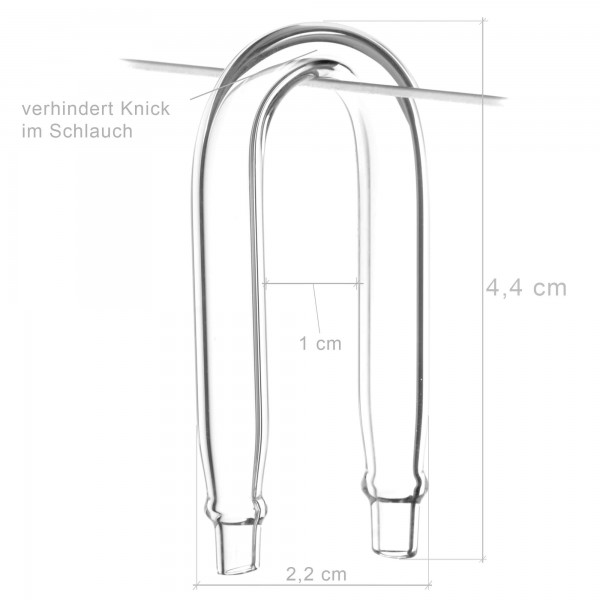 USCAPE U-Pipe klein Aquarium Glasware CO2 Zufuhr