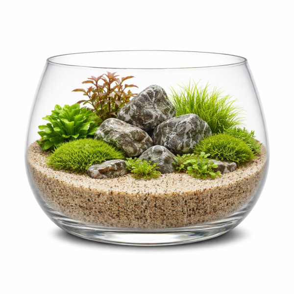 Flaschengarten & Wabi-Kusa Sand natur