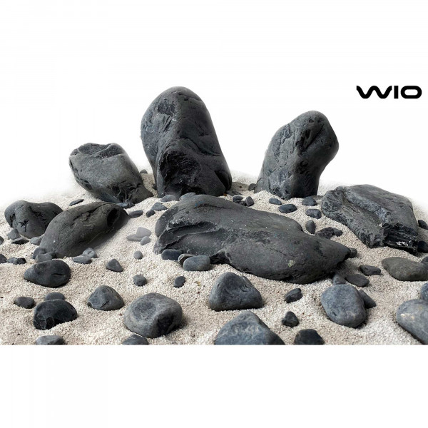 WIOdecor-NanoRocks | Black Venom Nano Boulder, 2kg | 1-10cm
