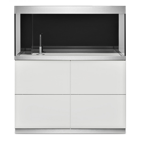Oase HighLine Optiwhite 300 | Set aus Aquarium und Unterschrank