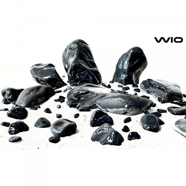WIOdecor-NanoRocks | Black Venom Nano Boulder, 2kg | 1-10cm