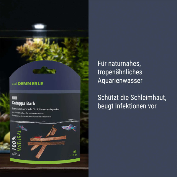 Dennerle Nano Catappa Bark | Seemandelbaumrinde - 8 Stück
